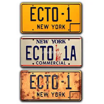 Ghostbusters Afterlife | ECTO | Metāla Zīmogu Licenci, Metāla Štancēti automašīnas numura zīme Rāmji Auto Dekori Licence Plate